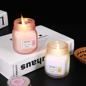 Led Glass Jar Scented Candle